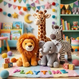 Jungle Animal Plush Set